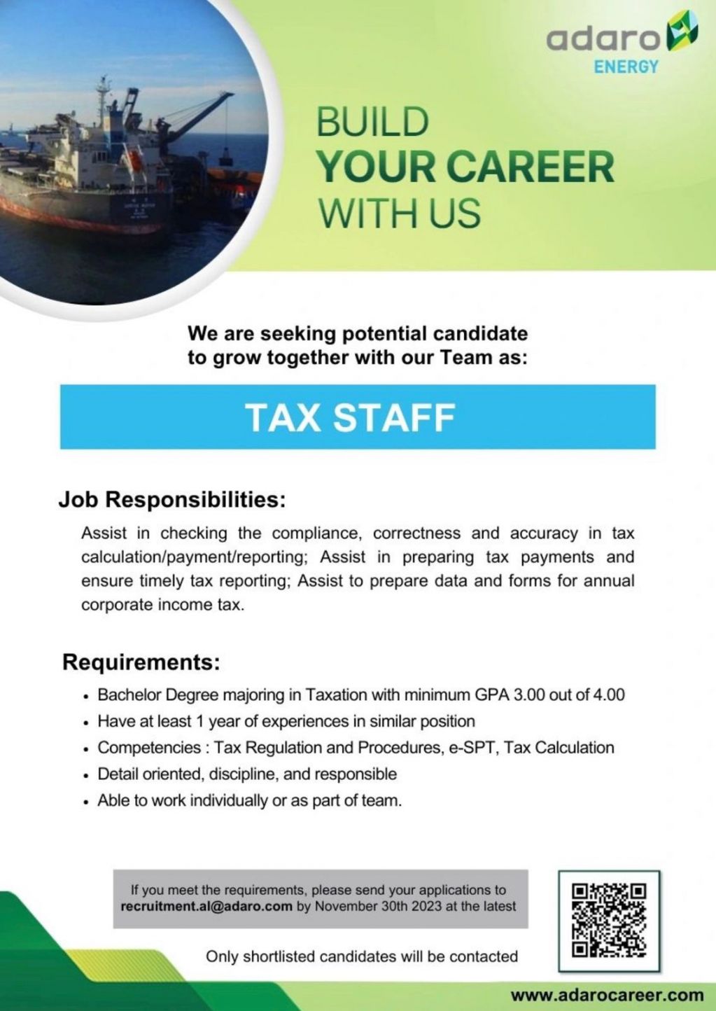 Lowongan Adaro Energy