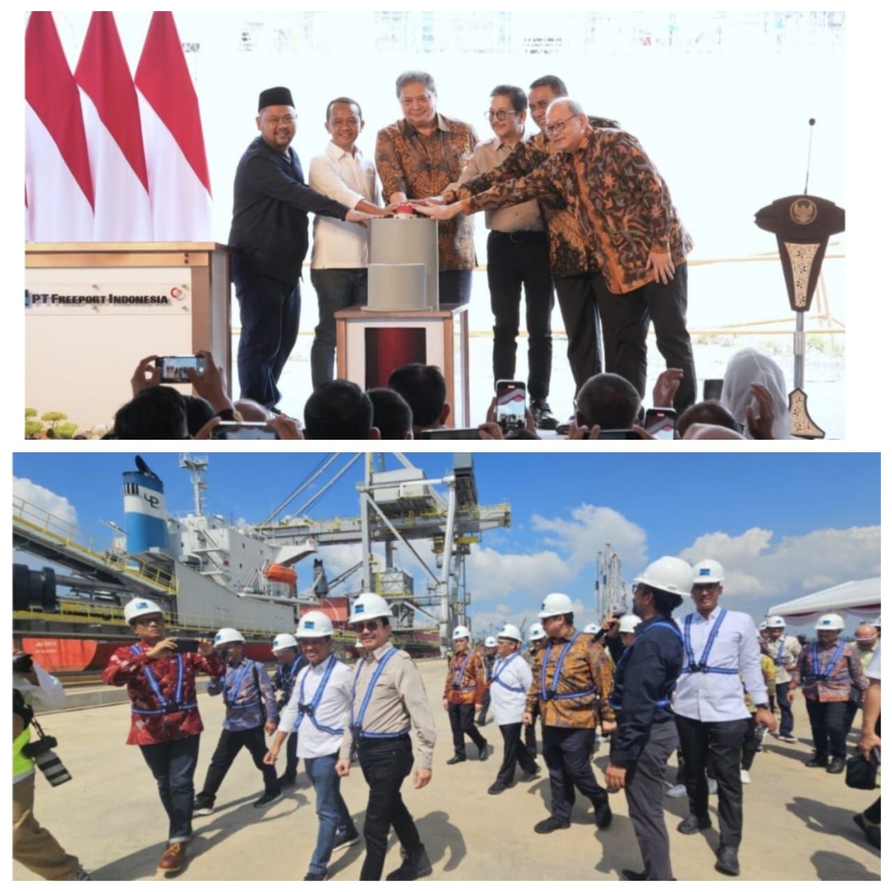 Smelter PT Freeport Indonesia Di KEK JIIPE Resmi Beroperasi