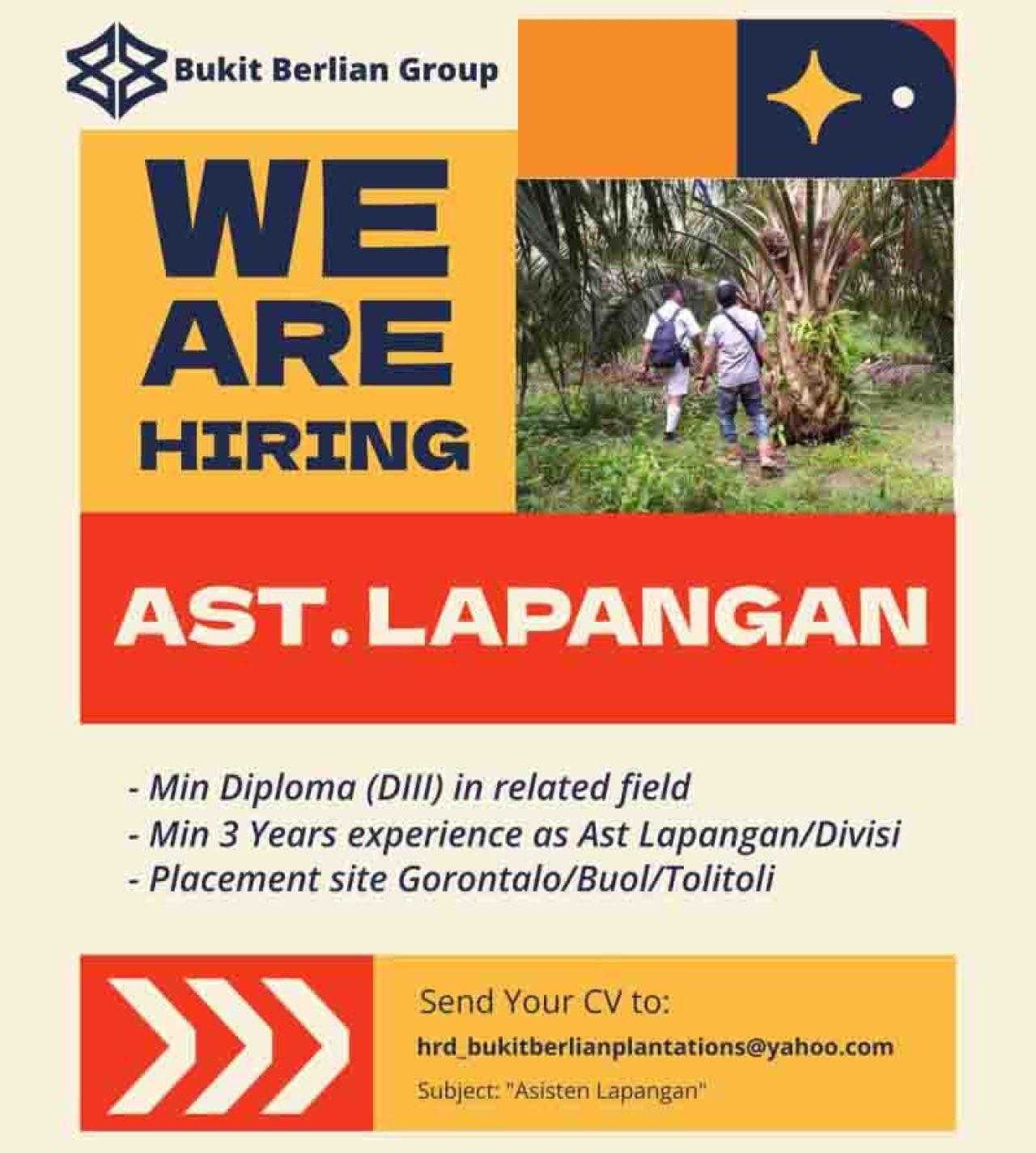 Lowongan kerja di Bukit Berlian Group