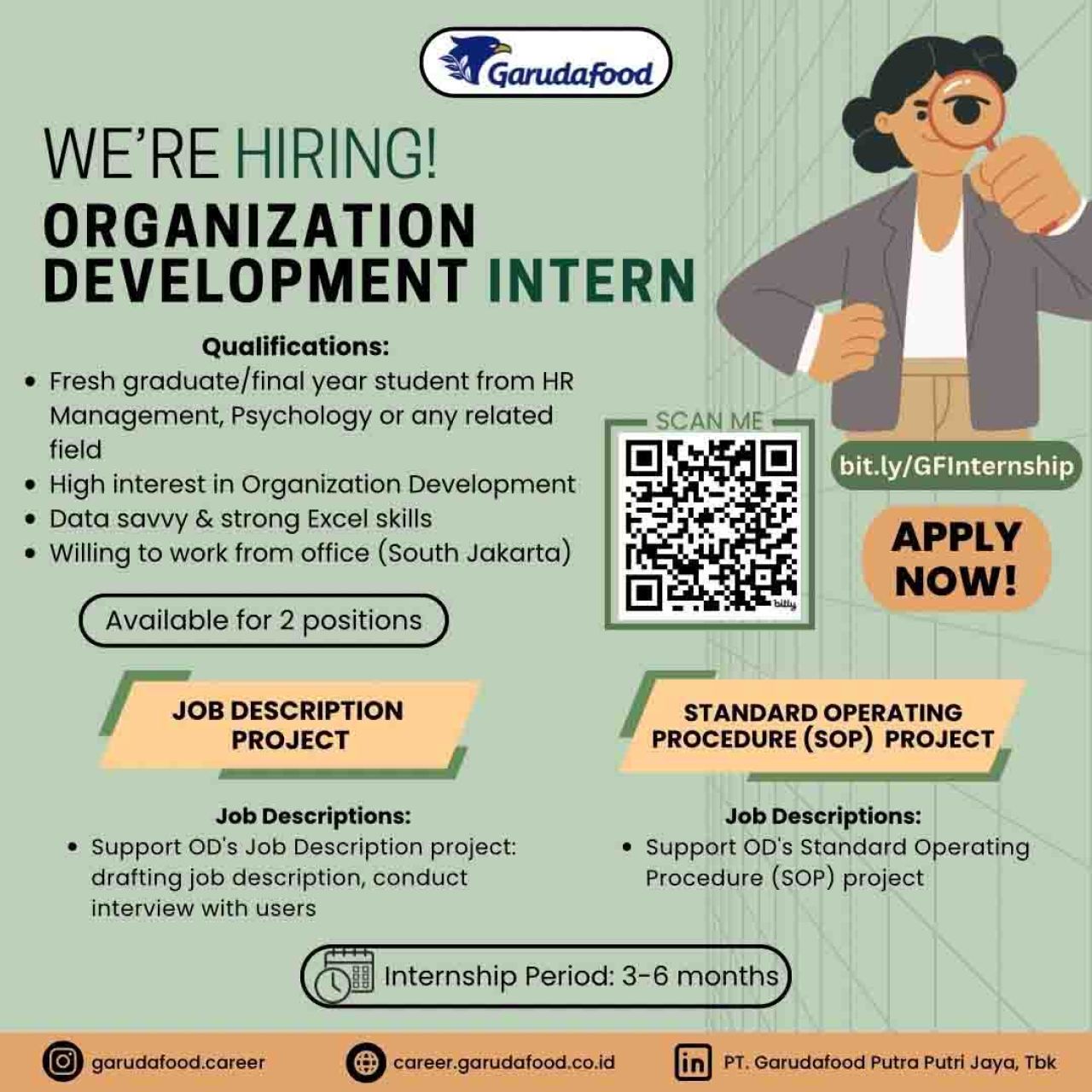 GarudaFood Buka Kesempatan Jadi Organization Development Intern