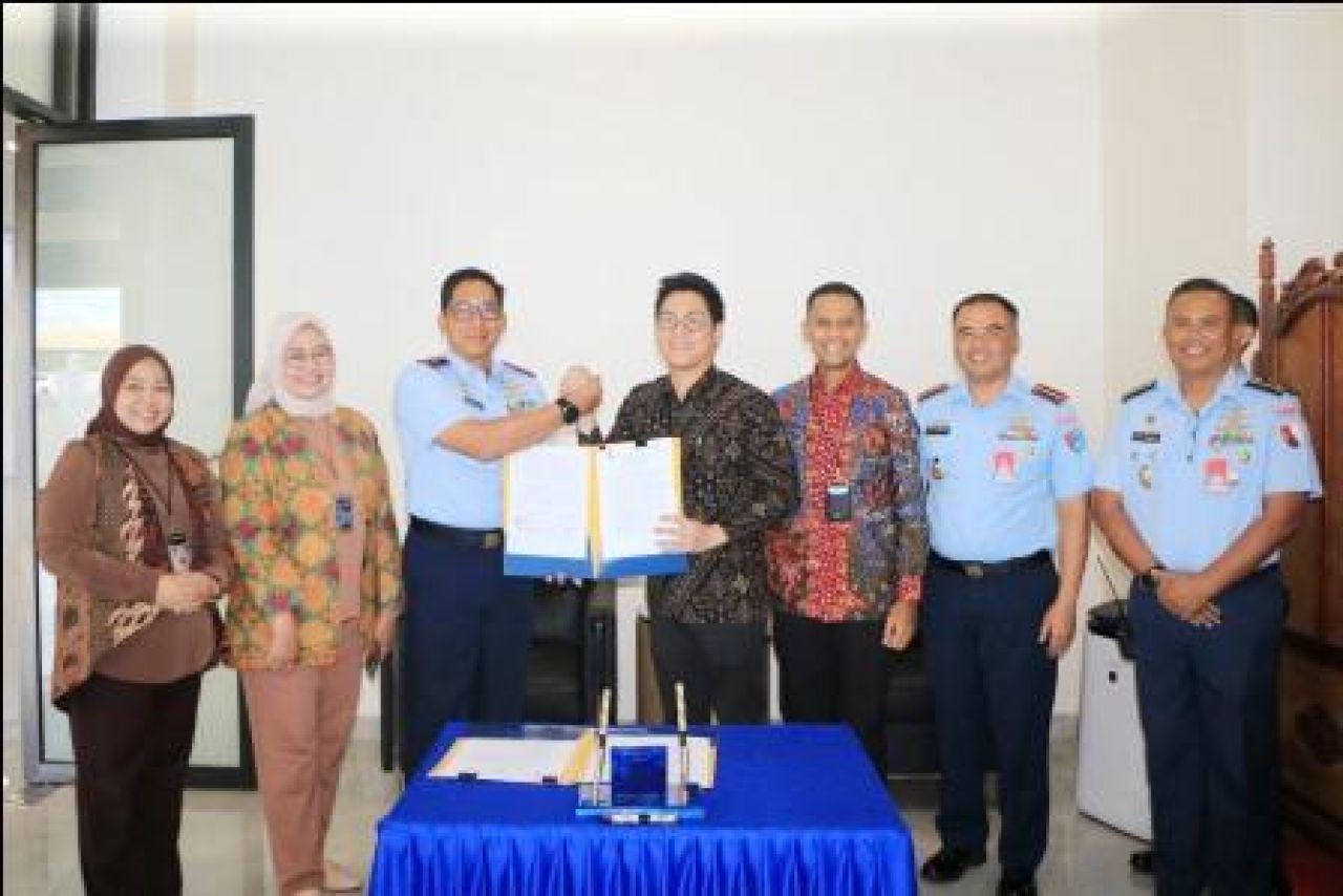 Lanud Sultan Hasanuddin dan PT Bank Mandiri, Tbk Tanda Tangani Perjanjian Kerja Sama