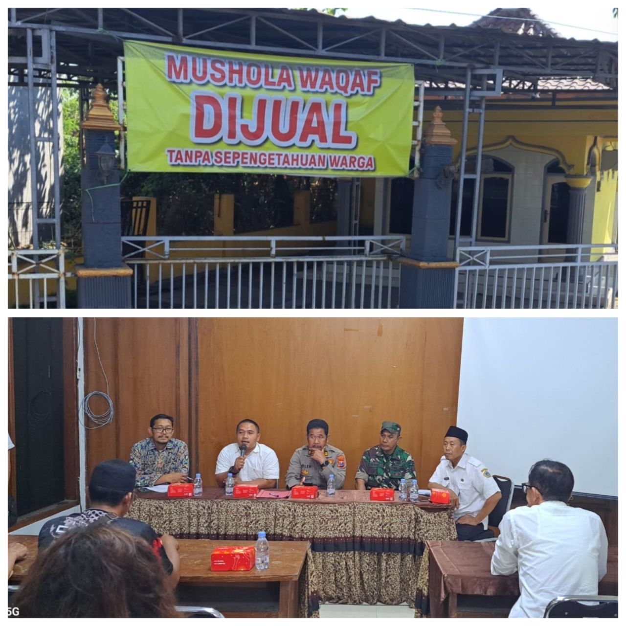 Warga Menolak Keras Musholla Waqaf di Desa Manyar Sidomukti Dijual Rp 1,3 Miliar