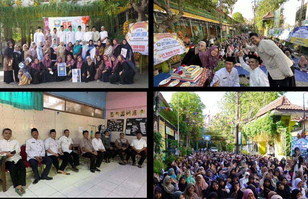 UPT SMP Negeri 2 Gresik merayakan Hari Jadinya ke-65.