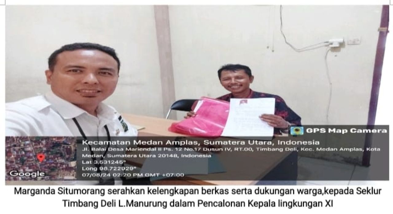 Marganda Situmorang Jadi Calon Kepling Lingkungan XI Kelurahan Timbang