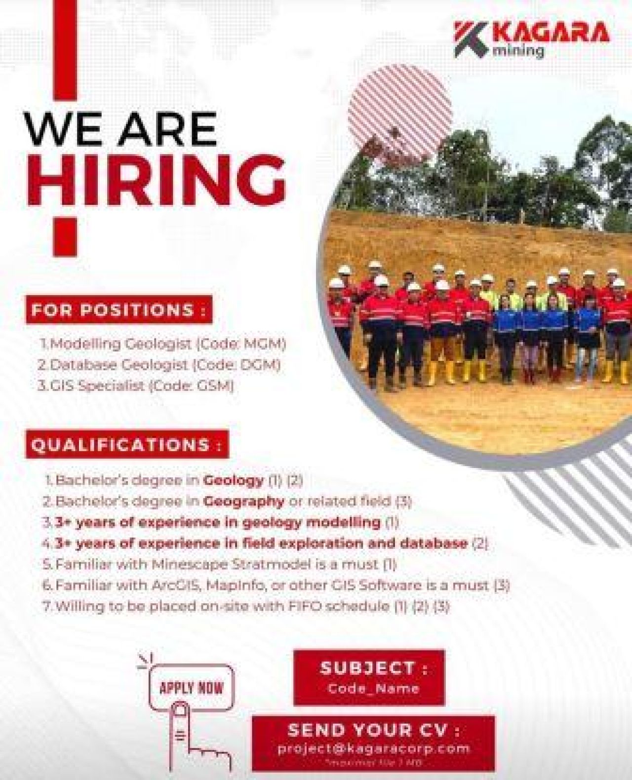 KAGARA Mining is Hiring