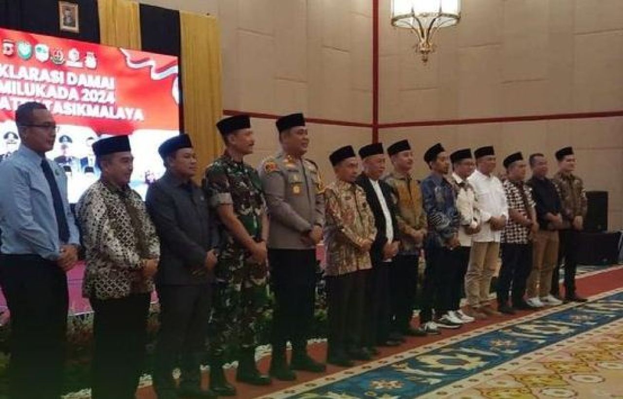 Polres Tasikmalaya Menggelar Deklarasi Pilkada Damai 2024