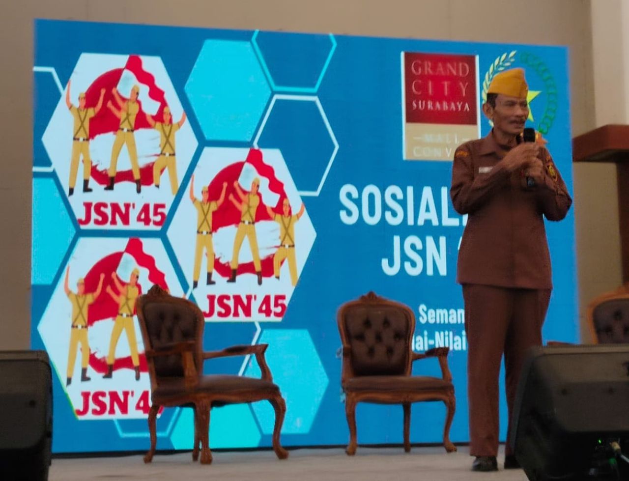 Wakil I DPD LVRI Jatim Berikan Pembekalan tentang Nilai Perjuangan Para Leluhur Merebut Kemerdekaan