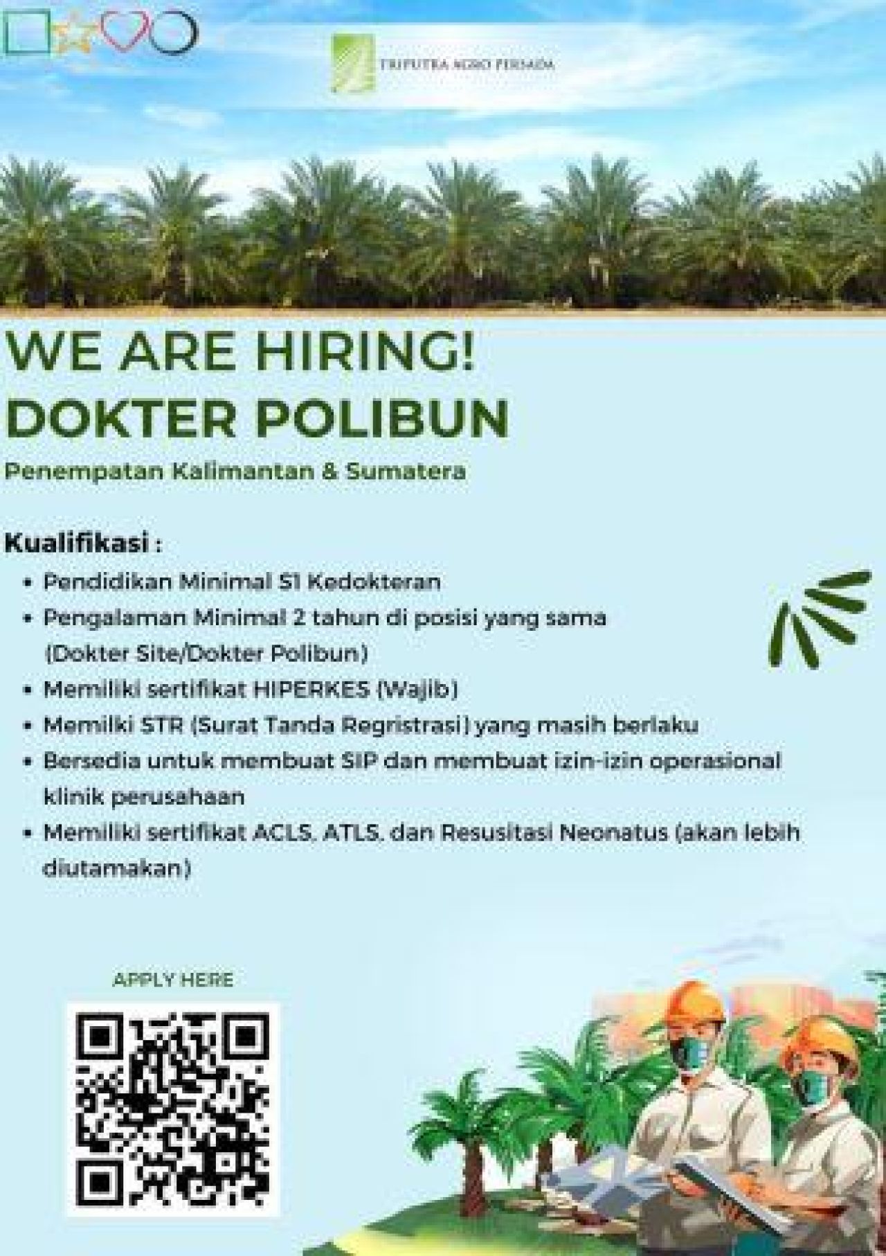 Lowongan kerja di PT Triputra Agro Persada Tbk