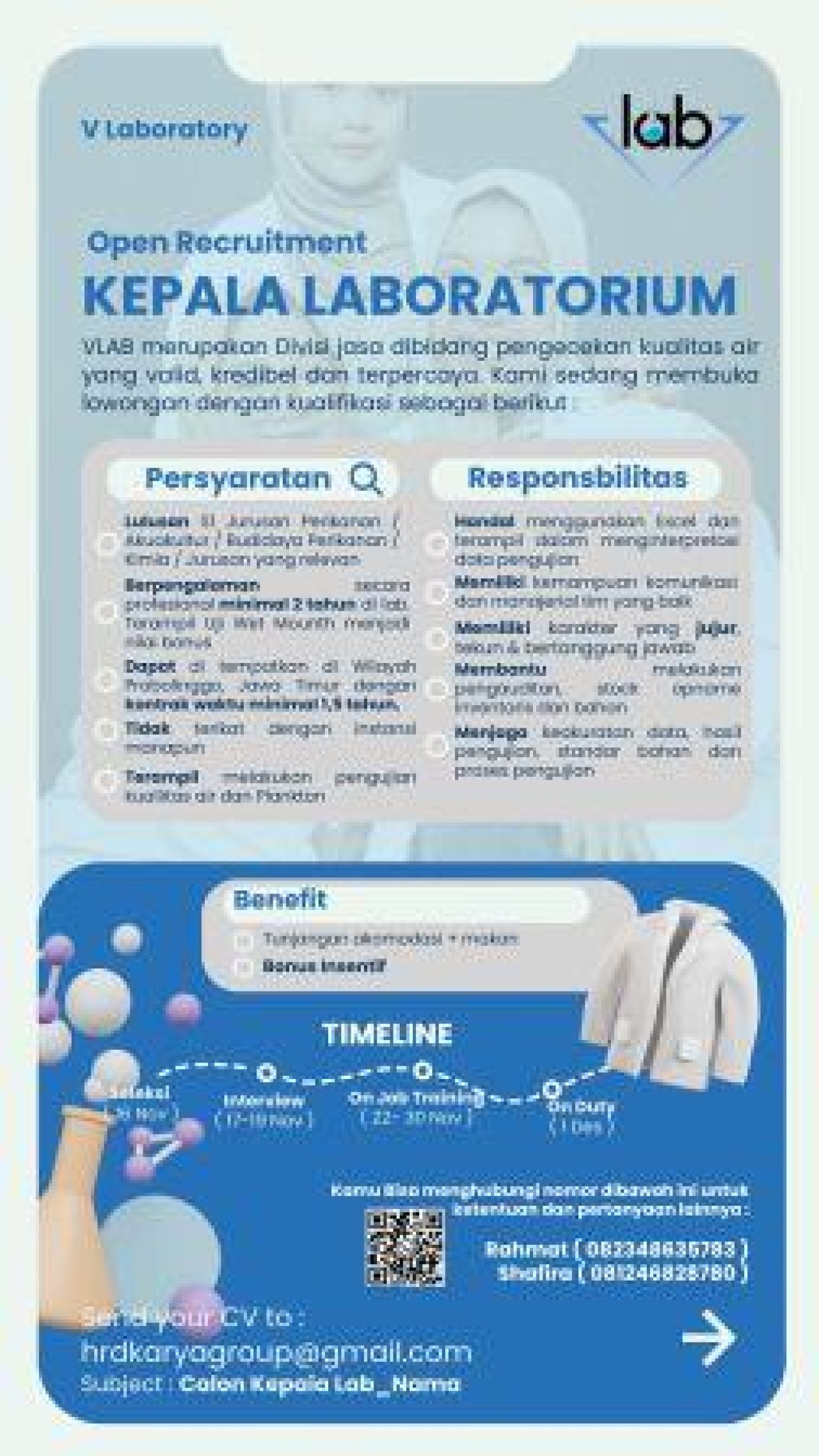 VLAB Open Recruitment Laboratorium