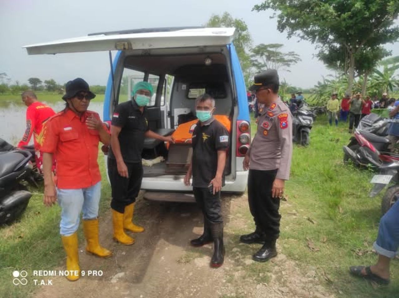 Ditemukan Jenazah Perempuan di Bantaran Sungai Parit Agung