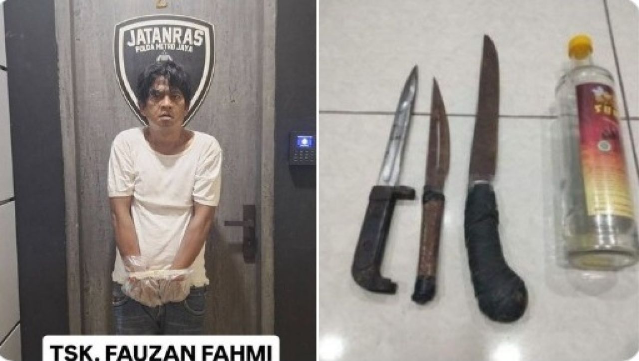 Fauzan Fahmi dan barang bukti