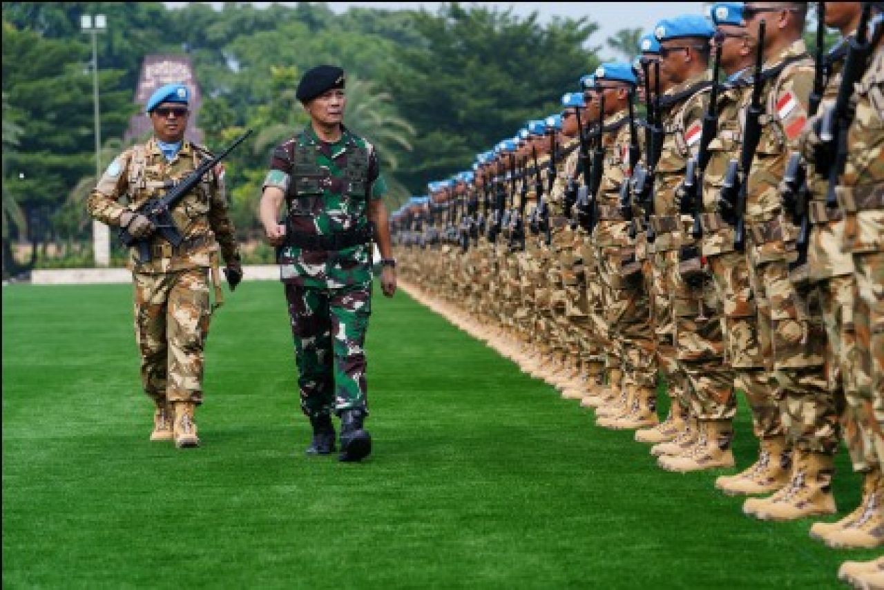 Kasum TNI Berangkatkan Kontingen Garuda XXXVII-K Minusca