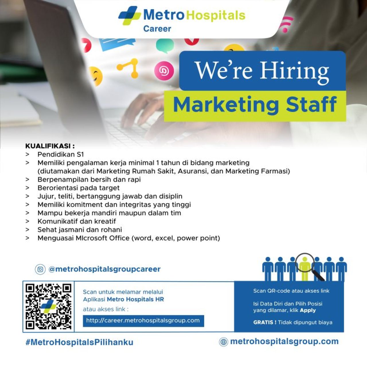 Bergabunglah di RSIA Metro Hospitals Sidoarjo sebagai Marketing Staff