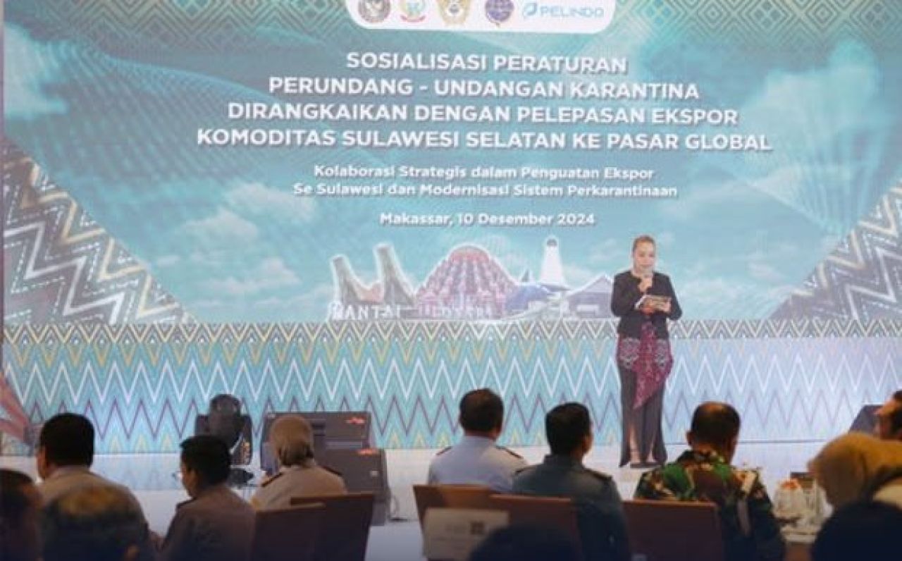 Acara pelepasan ekspor 36 komoditas unggulan Sulawesi Selatan