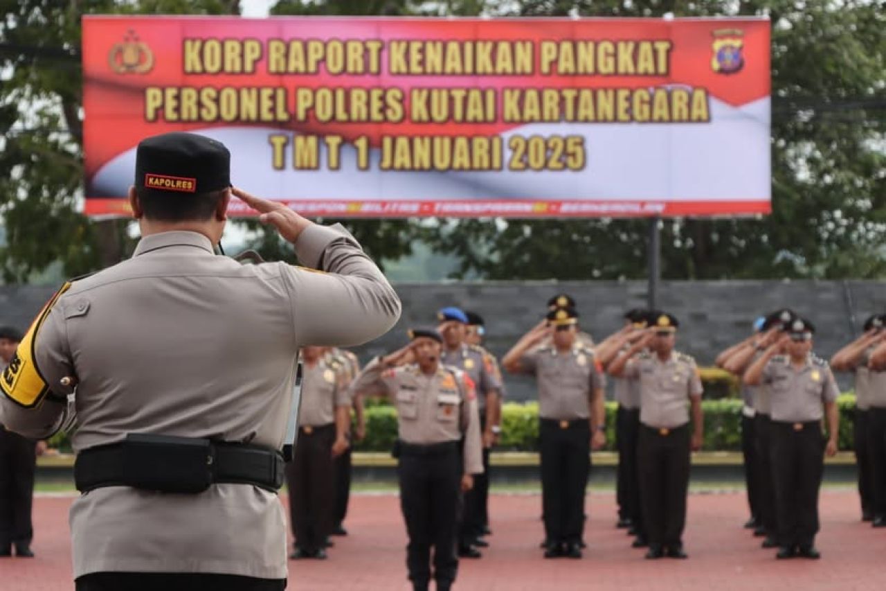 Upacara Korp Raport Kenaikan Pangkat