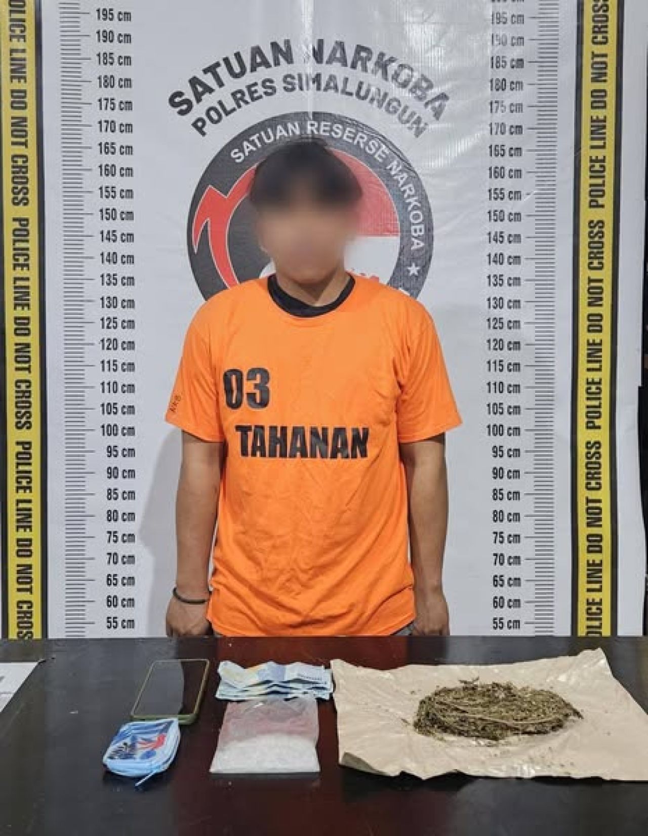 Tersangka yang ditangkap berinisial DF