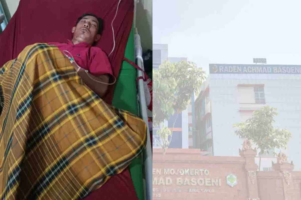 Sudir dirawat di RSUD Raden Achmad Basoeni Mojokerto