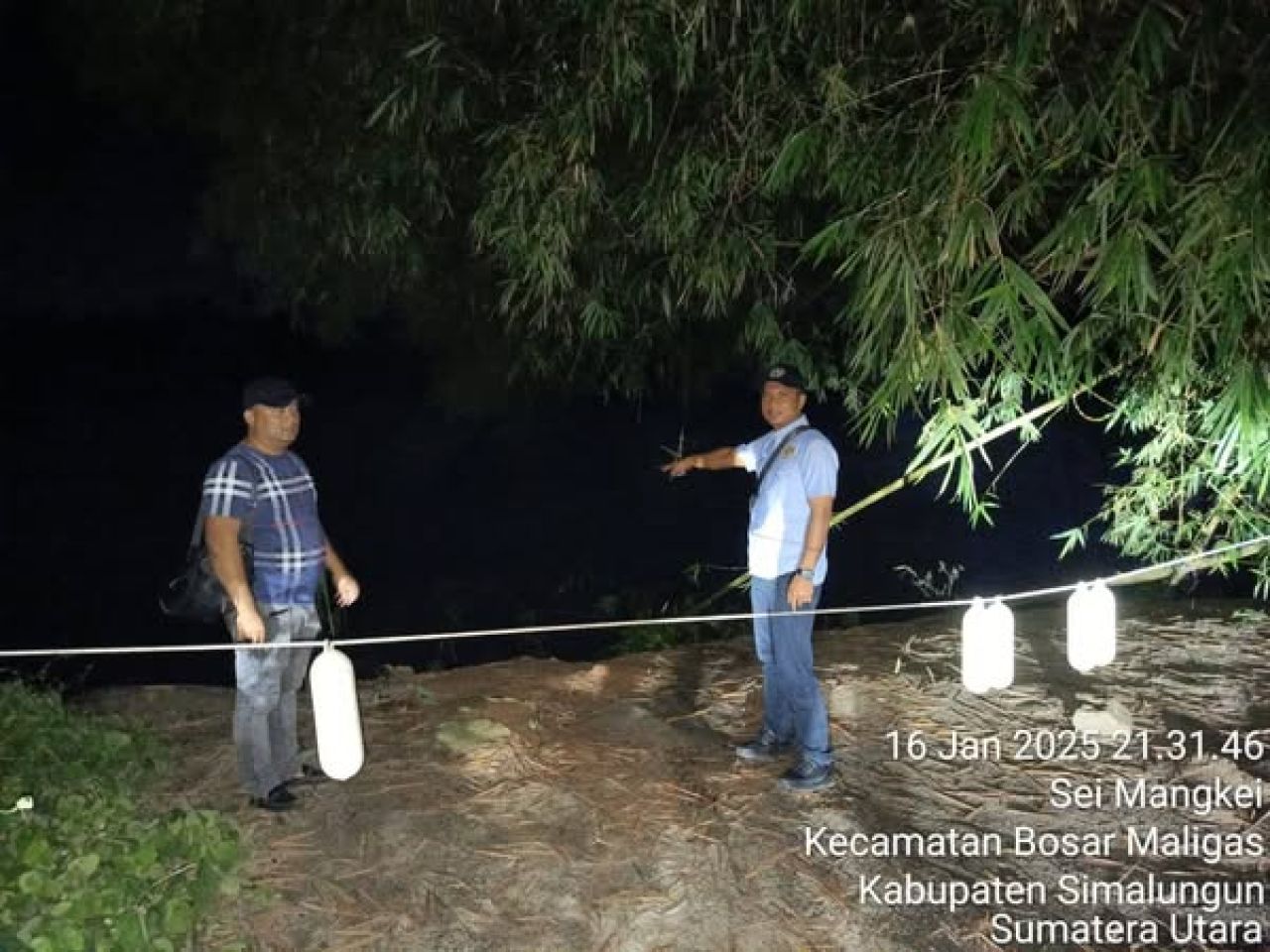 Penambangan pasir ilegal di kawasan Simponi, Jalan Bah Bolon, Desa Perdagangan I,