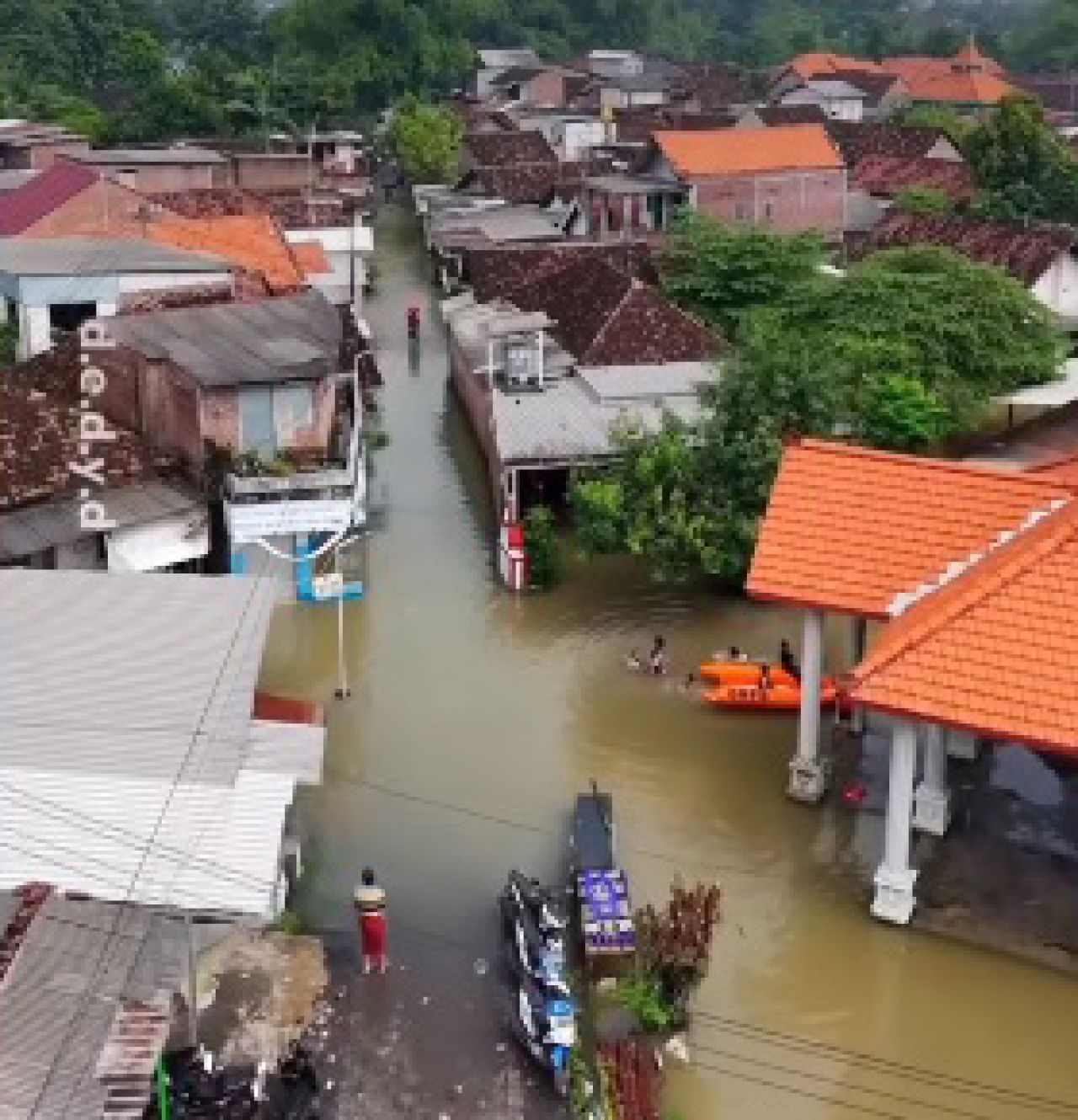 Banjir di wilayah Kecamatan Krian