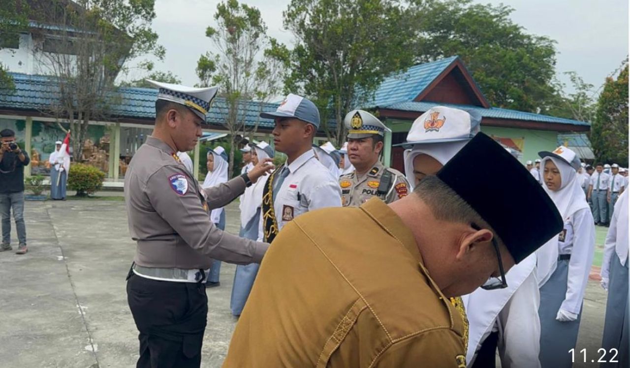 SMAN 1 Siak Teken MoU dengan Satlantas Polres Siak