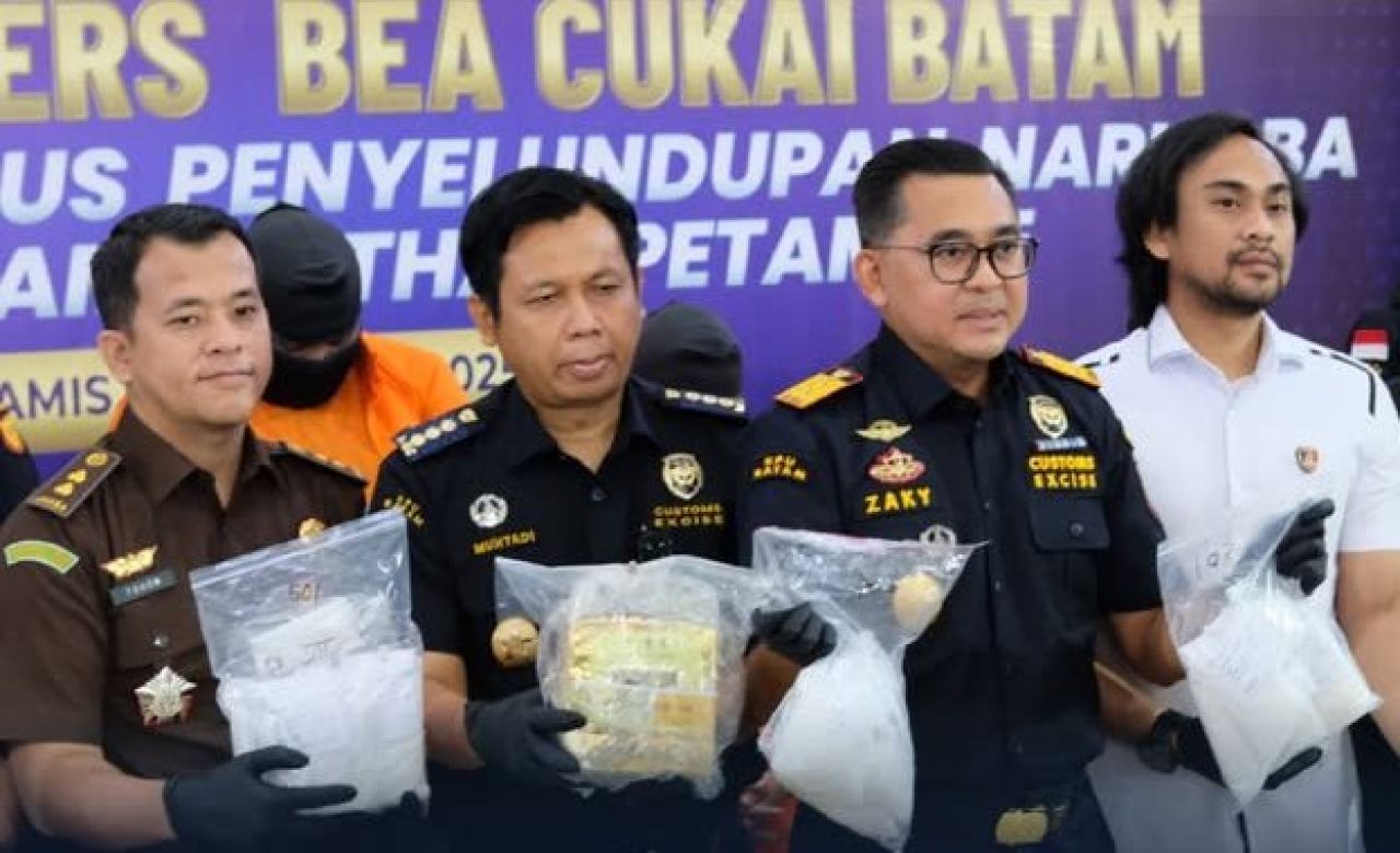 Barang bukti 10,95 kg Sabu