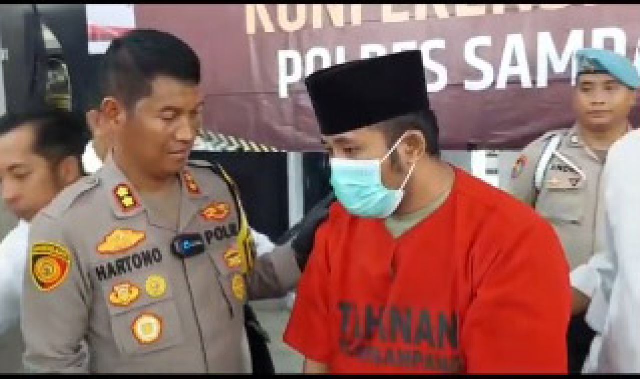 Y saat diinterogasi oleh Kapolres Sampang