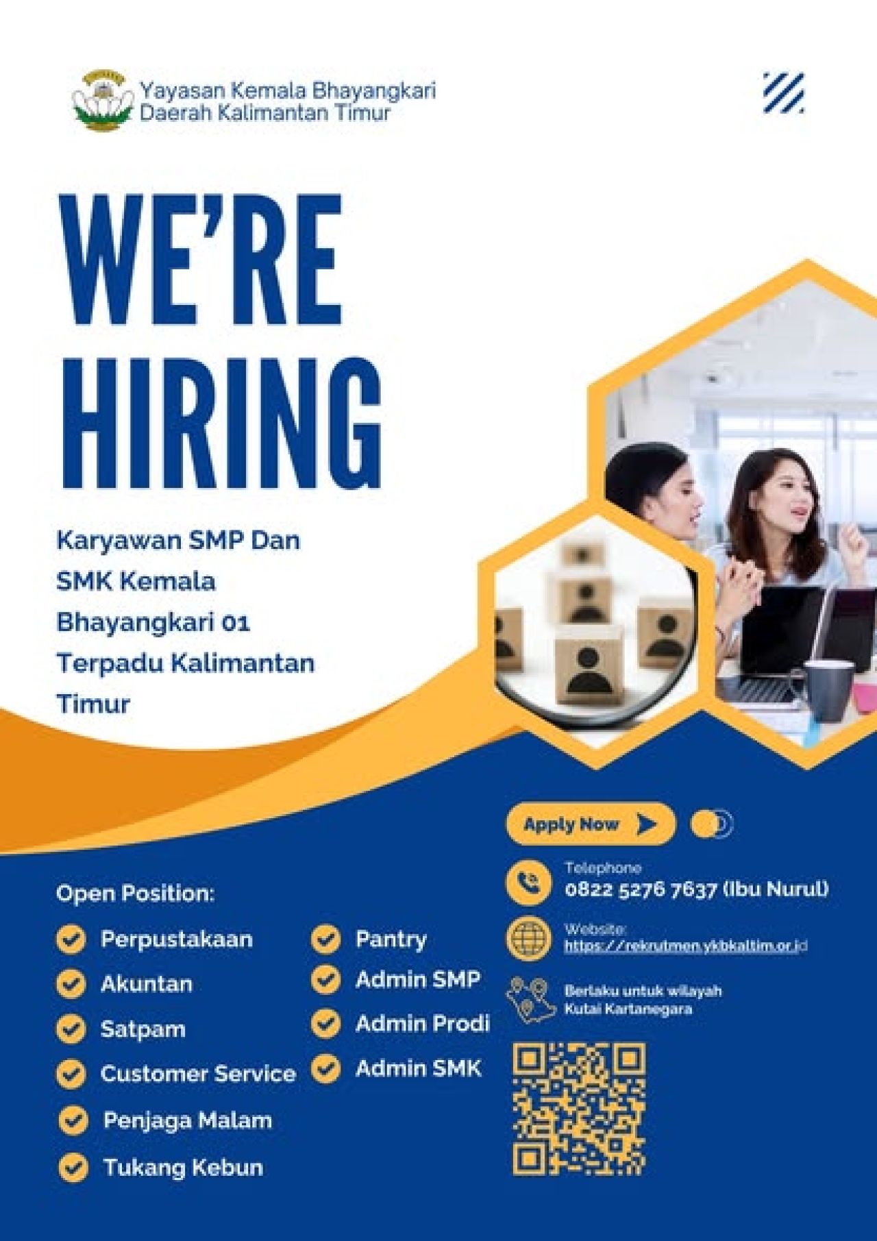 Lowongan di Yayasan Kemala Bhayangkari Daerah Kalimantan Timur