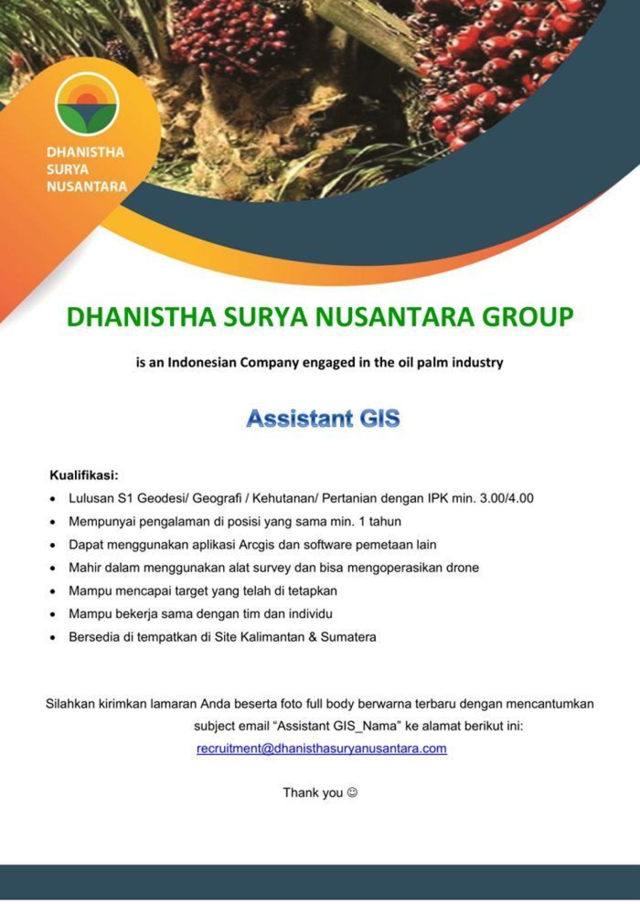Lowongan Kerja di Dhanistha Surya Nusantara Group