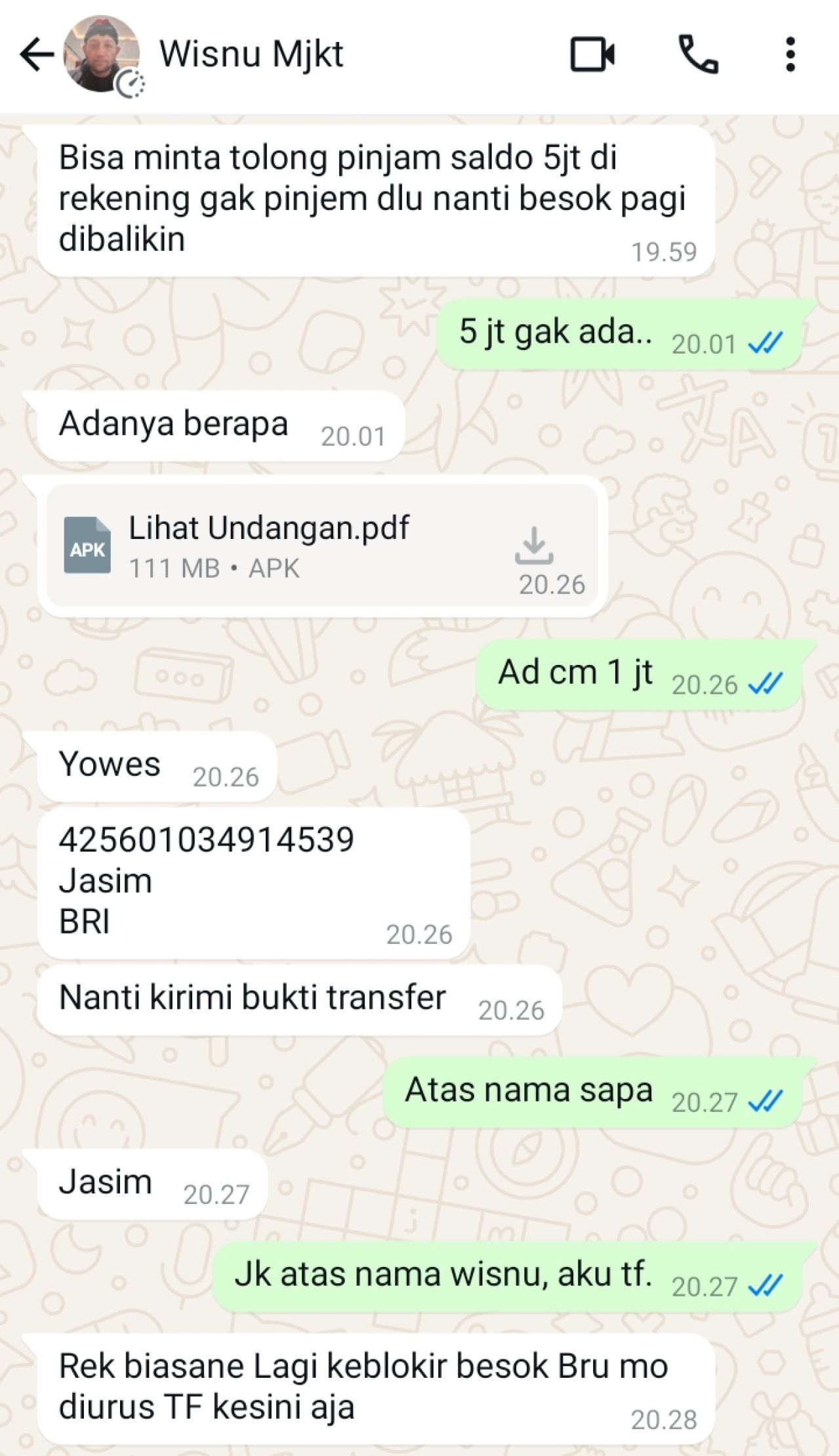 Akun Whatsapp Seorang Wartawan di Mojokerto Dibajak Orang untuk Menipu