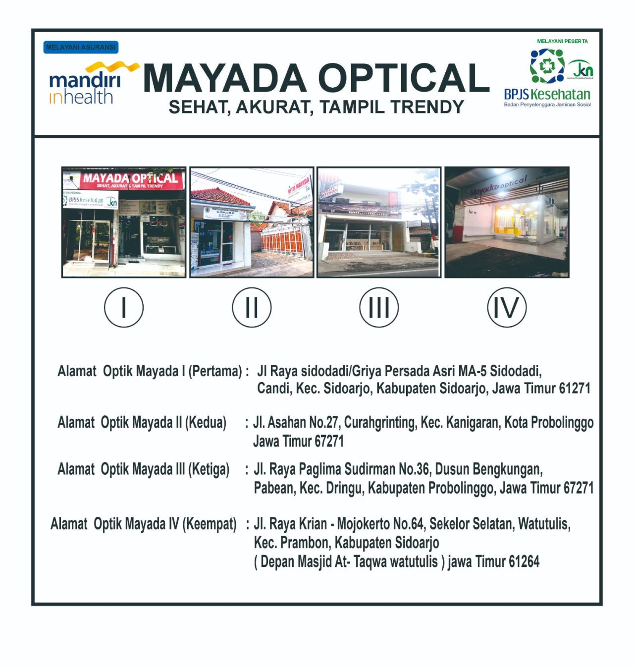 Optik Mayada, Menyediakan Kacamata Berkualitas untuk Kesehatan Mata dan Gaya