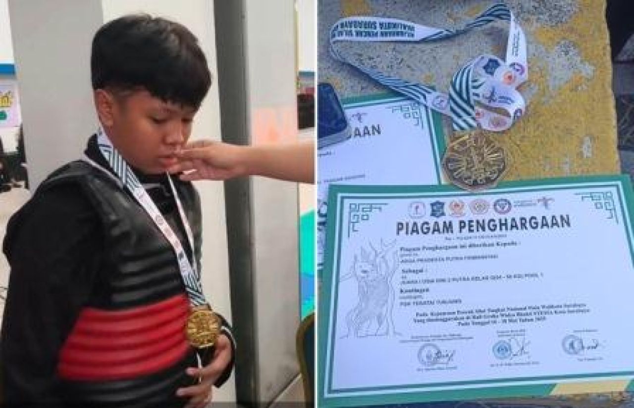 Putra dari Advokat Dodik Firmansyah Sabet Juara 1 Kejuaraan Pencak Silat Piala Walikota Surabaya