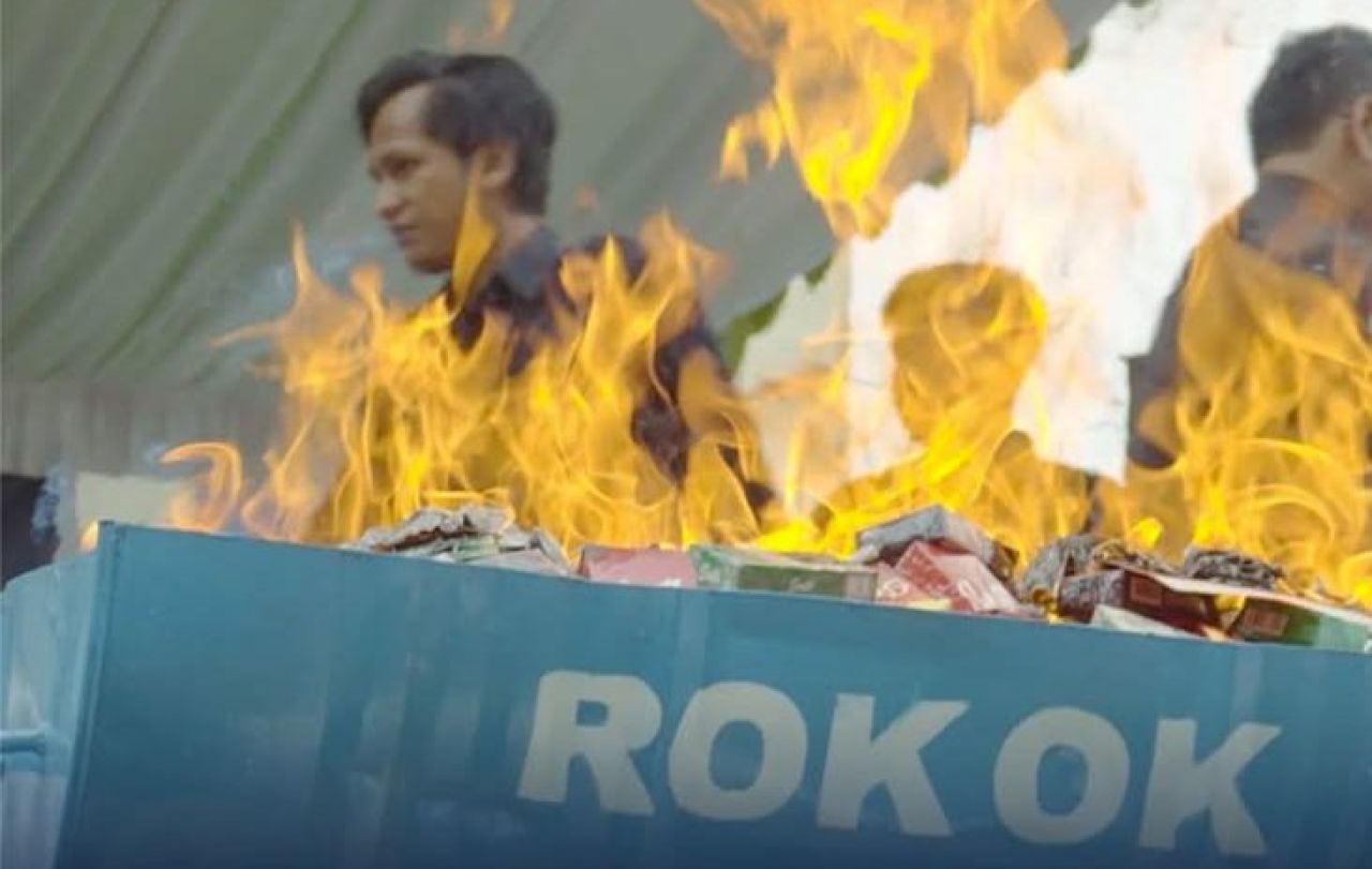 Bea Cukai Sangatta Musnahkan Barang Kena Cukai Ilegal Senilai Lebih dari Rp1 Miliar