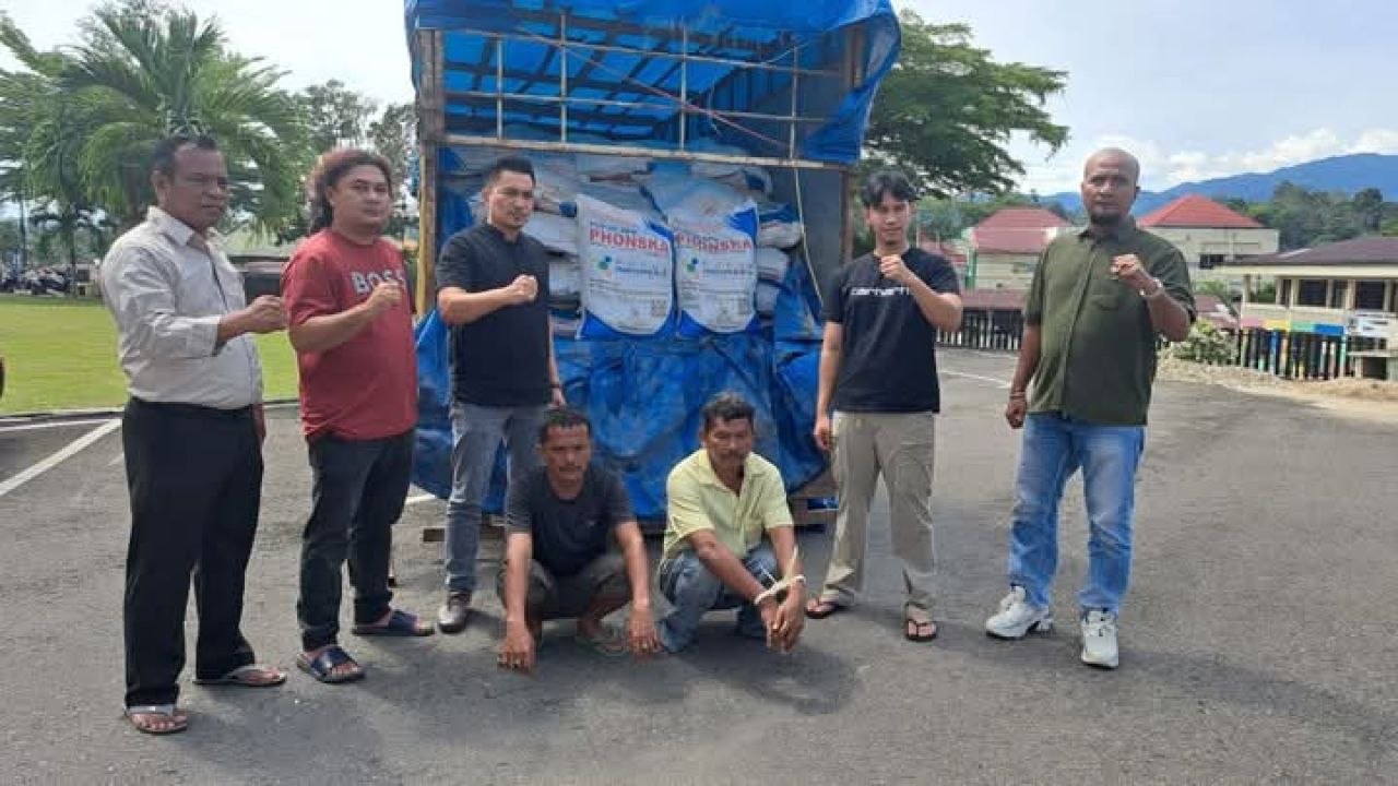 Satreskrim Polres Sijunjung Ungkap Kasus Pupuk Subsidi Secara Ilegal