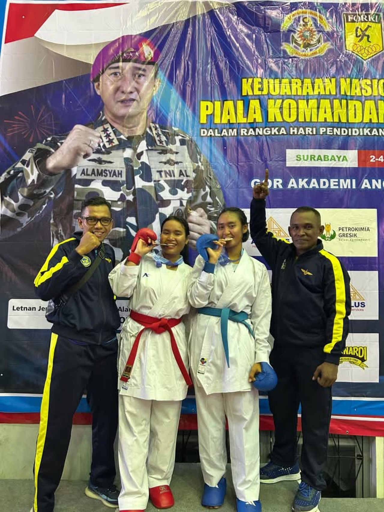 Kontingen Puspenerbal Sabet Dua Medali di Kejurnas Karate Lemkari Piala Dankodiklatal 2025