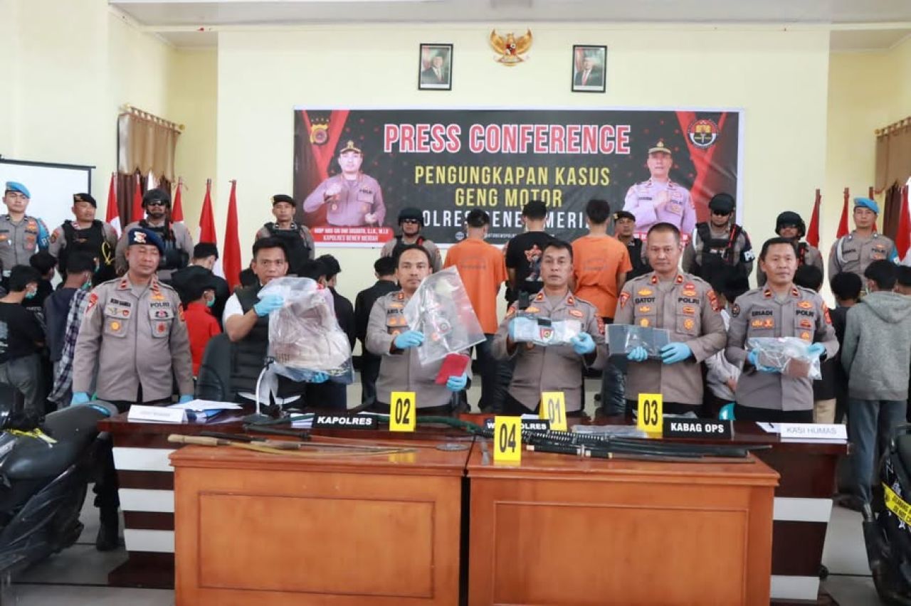 Polres Bener Meriah Berantas Geng Motor
