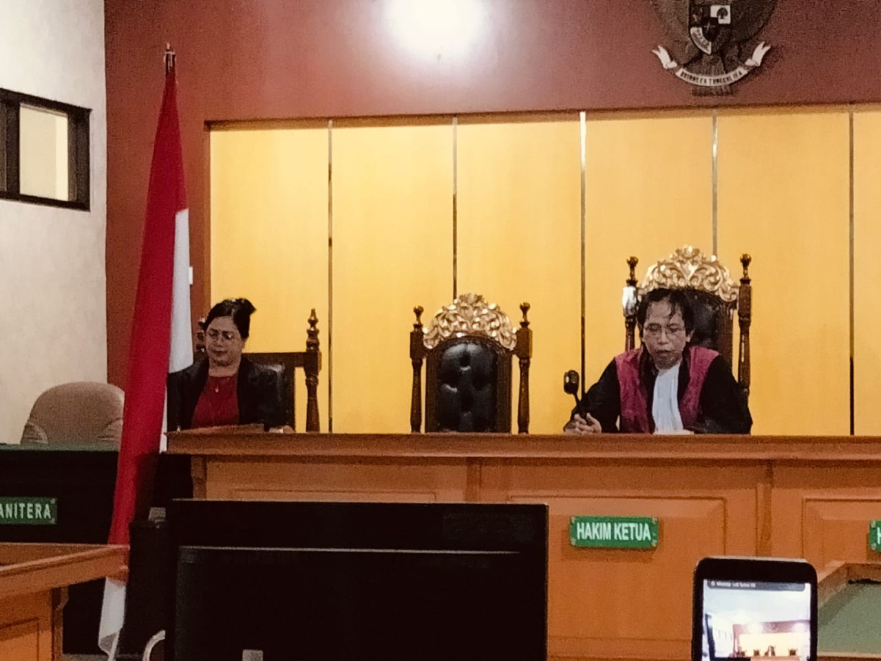 Sidang Perdana Gugatan Pra Peradilan Pimred Beritamorut. com Vs Polda Sulawesi Tengah