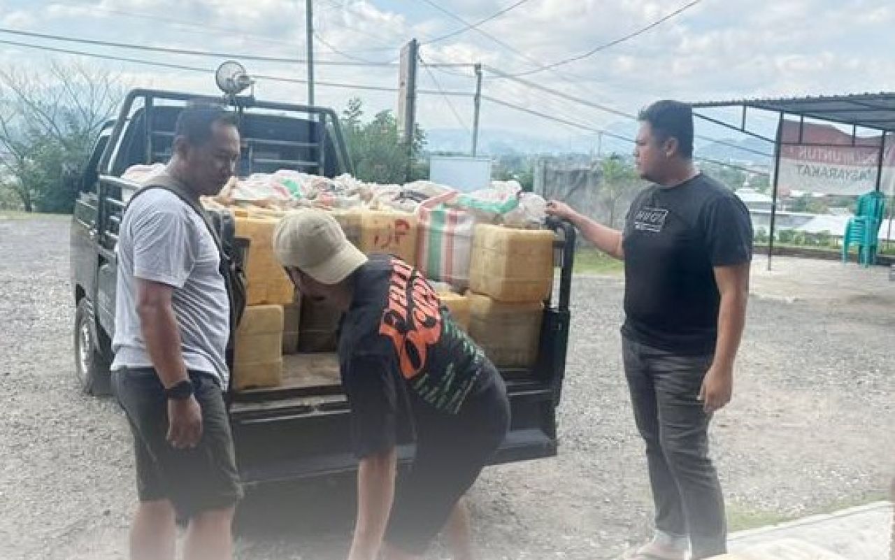 Polsek Asakota Amankan 1.200 Liter Minyak Tanah Ilegal