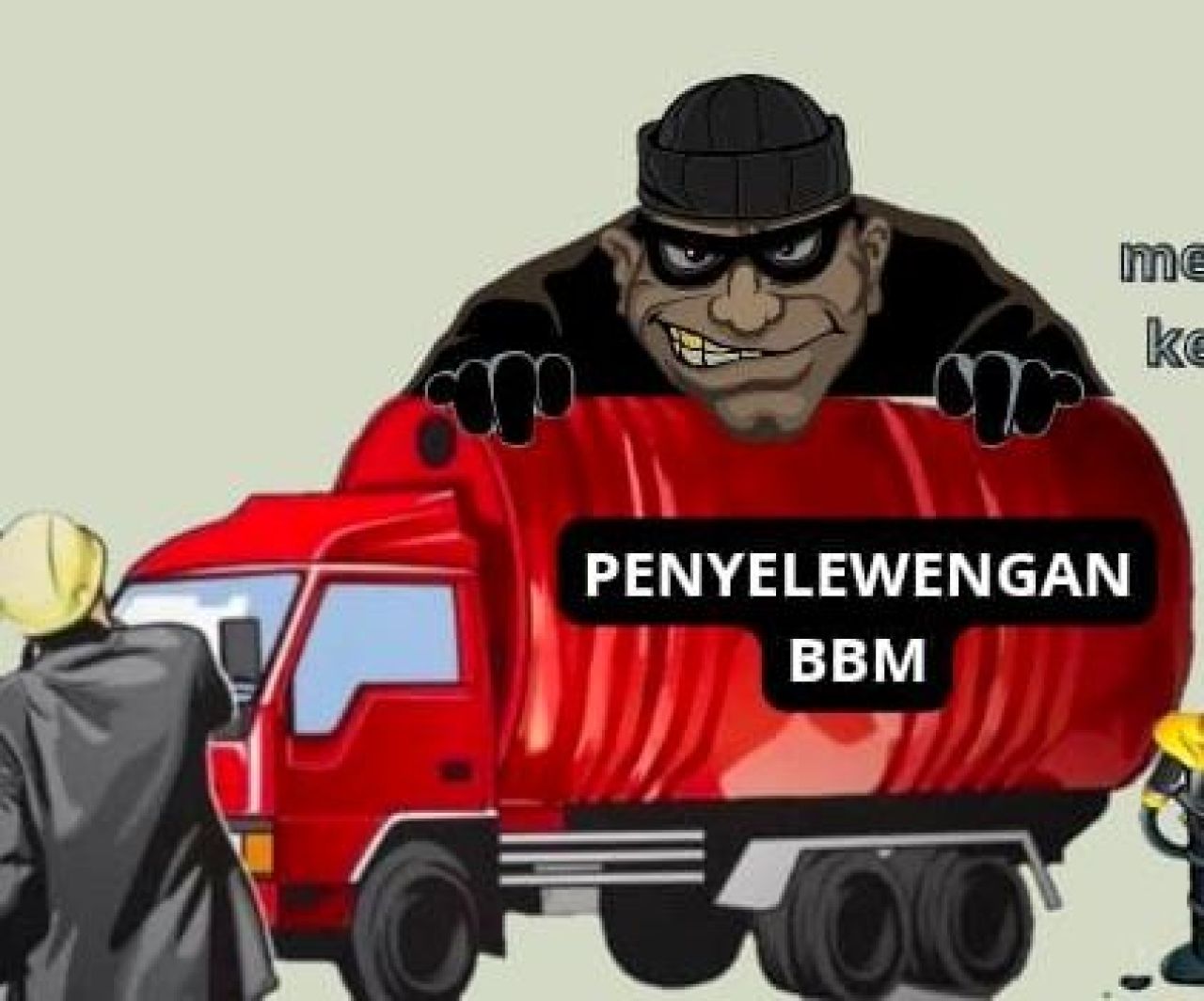 Karikatur penyalahgunaan BBM Subsidi