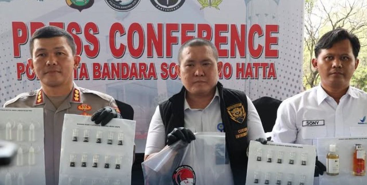 Polresta Bandara Soekarno Hatta Gagalkan Penyelundupan Etomidate dalam Kemasan Skincare