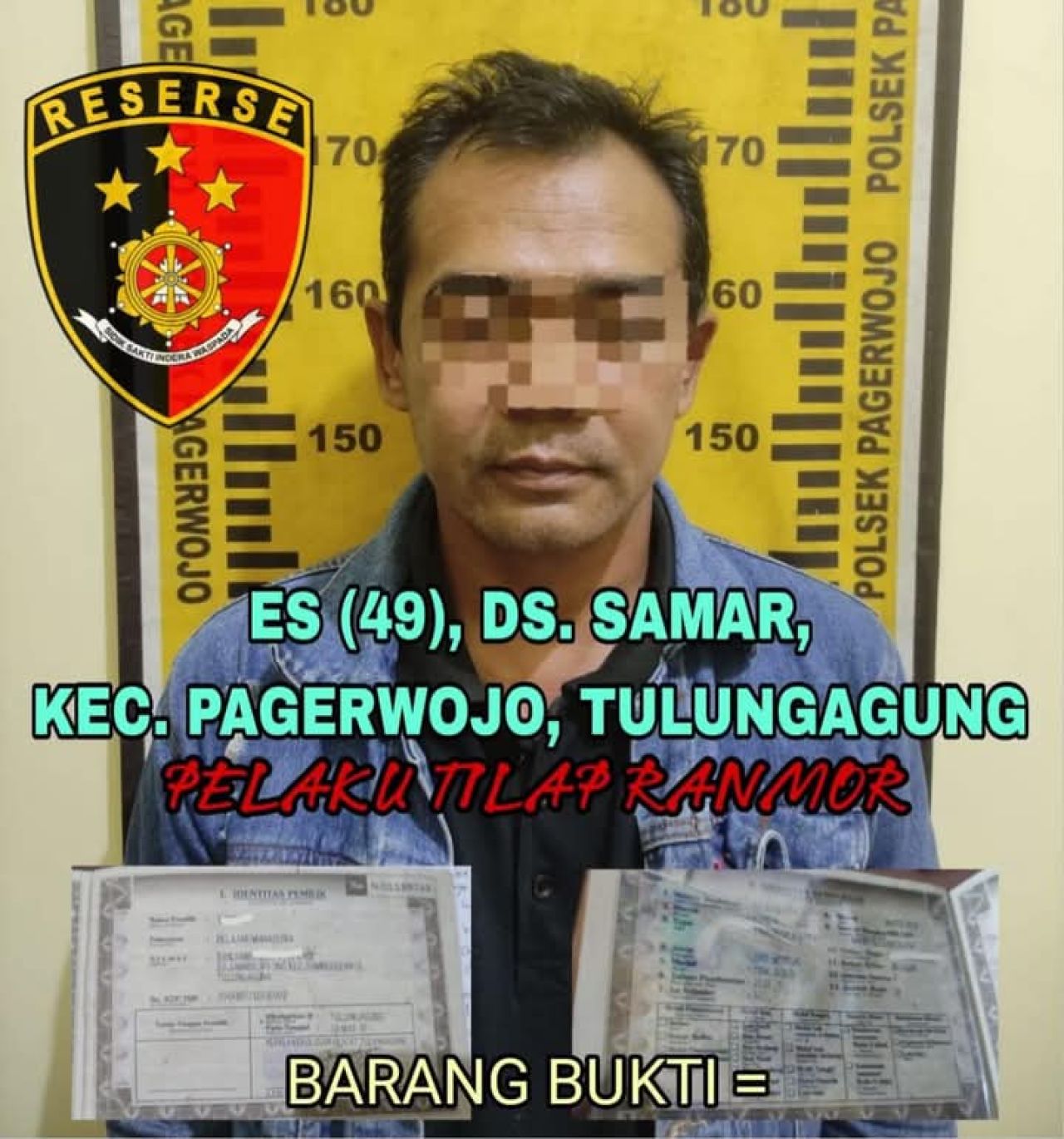 Warga Desa Samar Gelapkan Motor Calon Mantunya