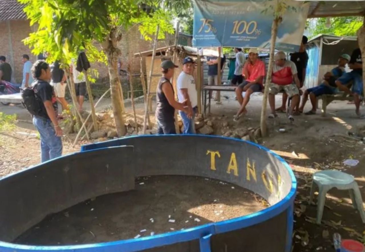 Lokasi arena sabung ayam yang digrebek Polres Sumbawa Barat