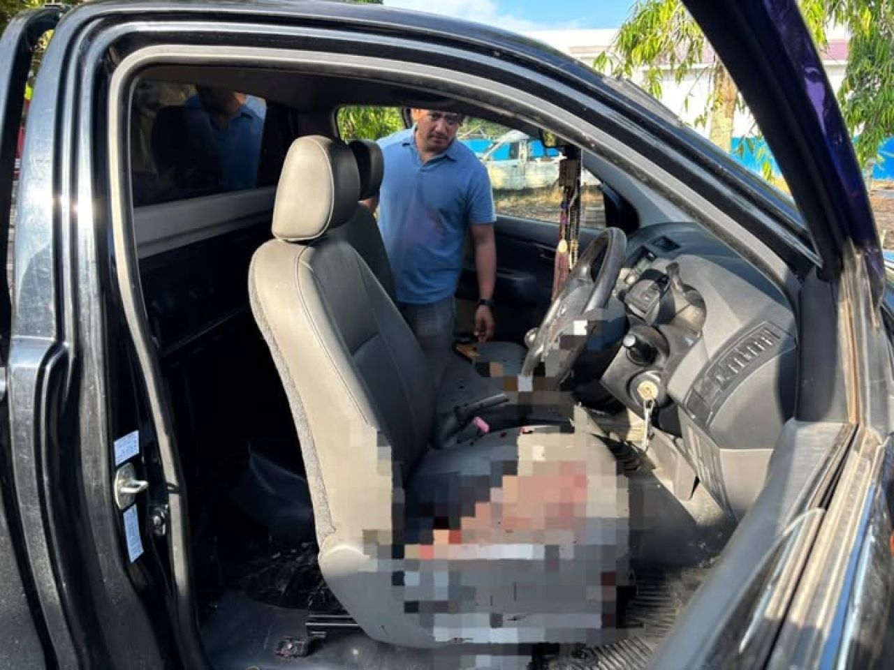 Mobil yang dikendarai korban