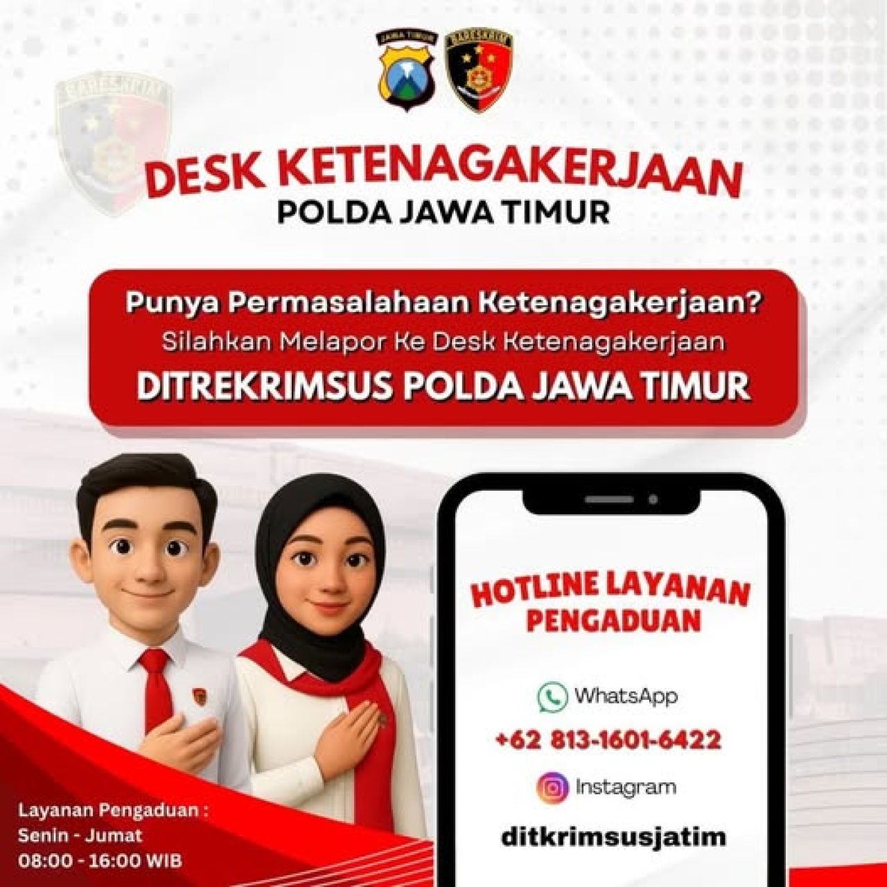 Desk Ketenagakerjaan Polda Jawa Timur