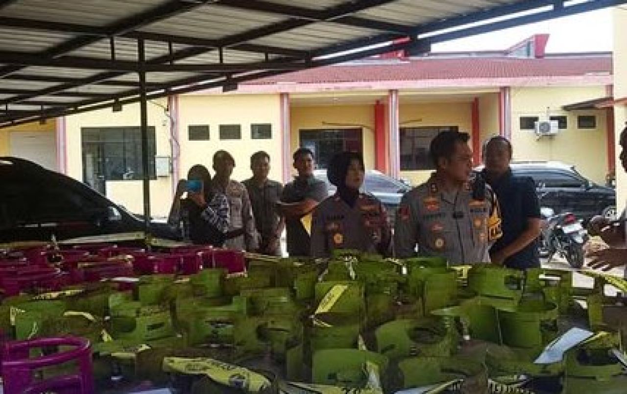 Barang bukti LPG di Polres Bangkalan