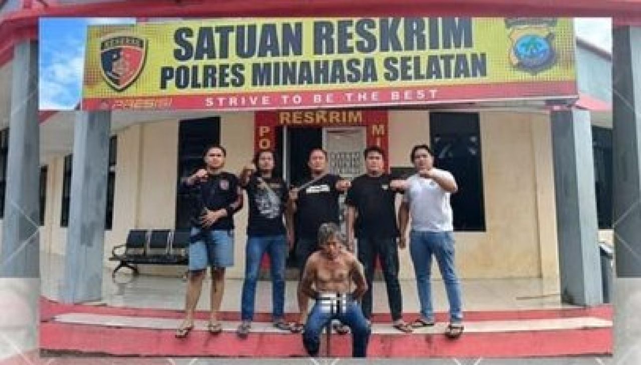 Pelaku inisial YK ditangkap Resmob Polres Minahasa Selatan