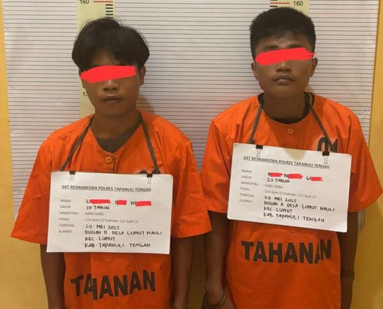 Sat Narkoba Polres Tapanuli Tengah Tangkap Dua Pengedar Sabu dari Pinangsori