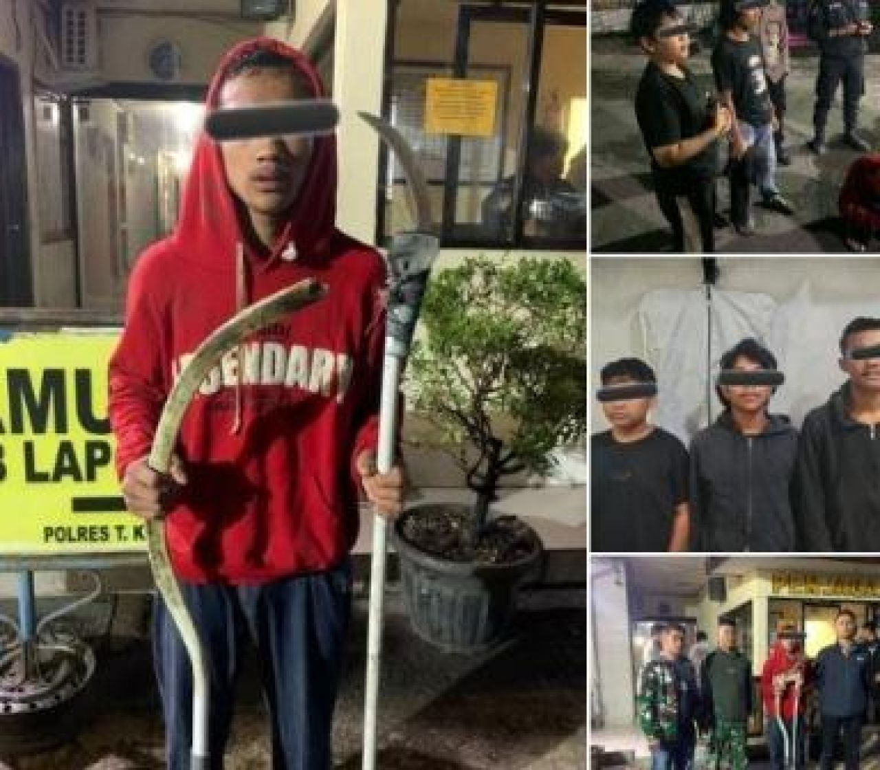 3 Remaja Diamankan Polres Tanah Karo Saat Tawuran di Kabanjahe