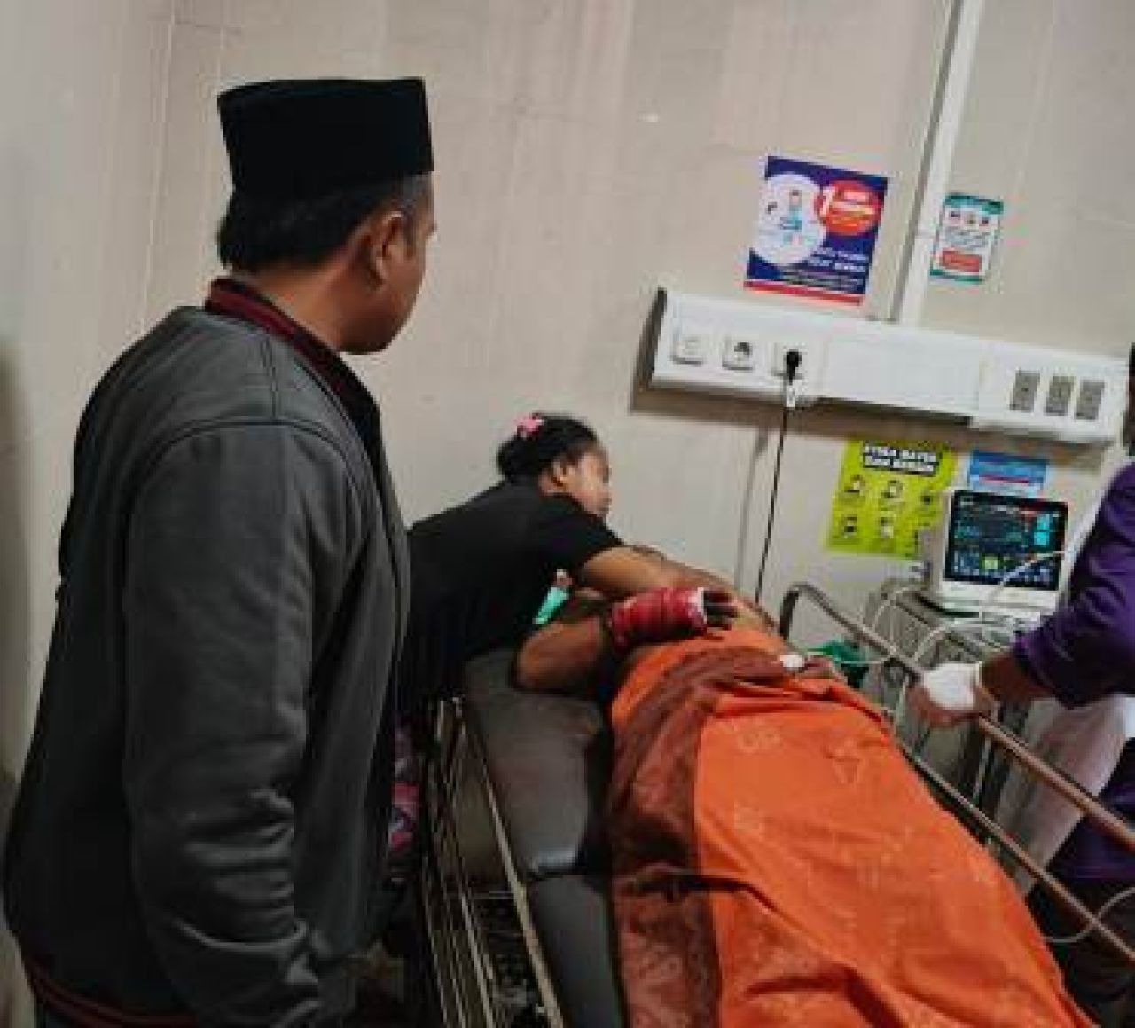 N terbaring di RSUD Dr Soetomo Surabaya