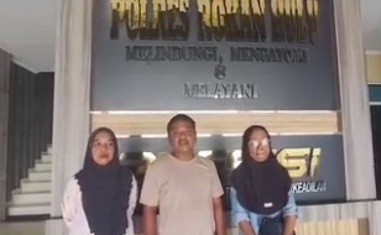 Yuli Pranata saat di Polres Rokan Hulu