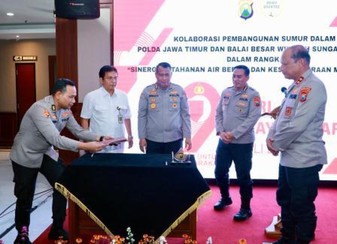 MoU BBWS dan Polda Jawa Timur